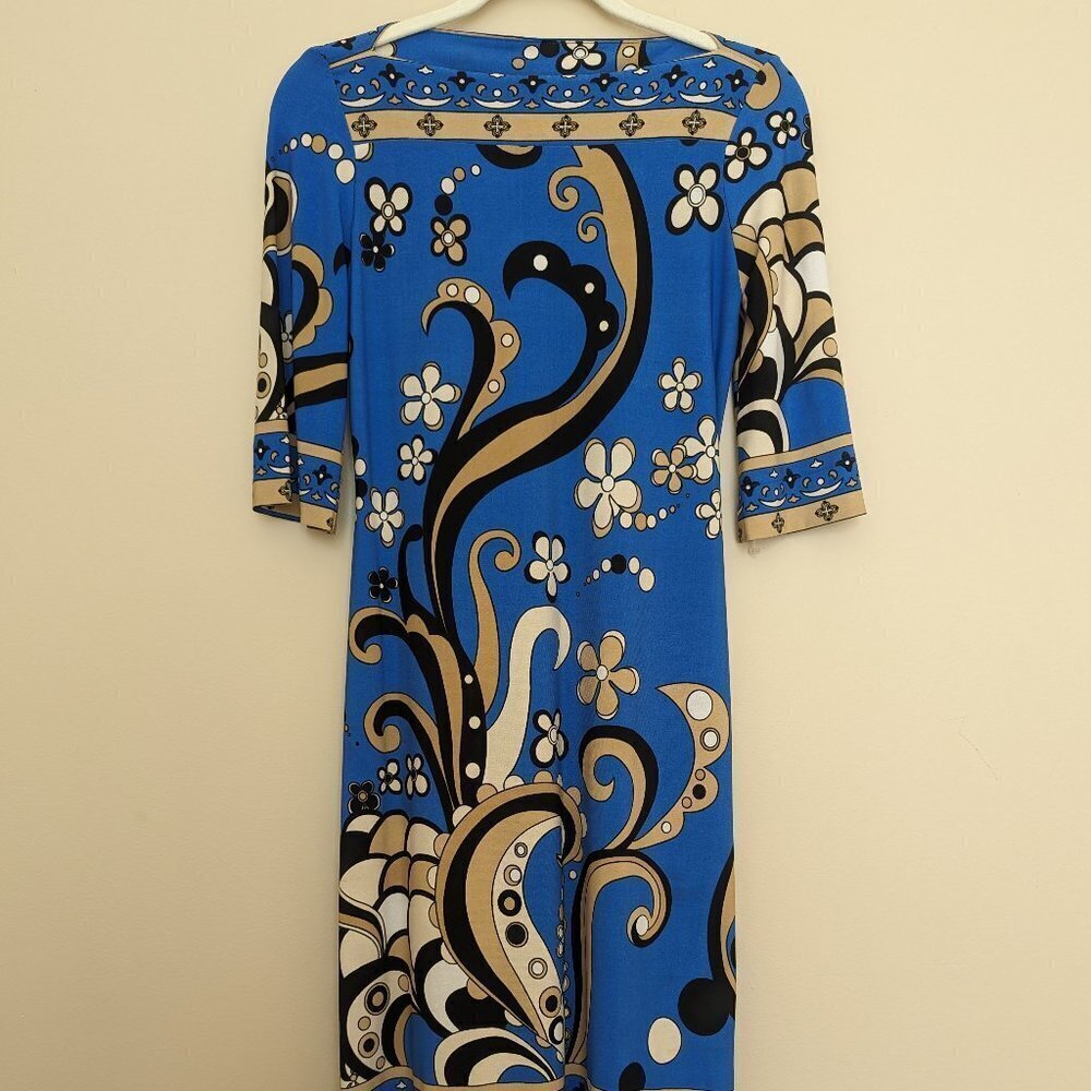 Intrigue Mod shift dress 1970s reproduction